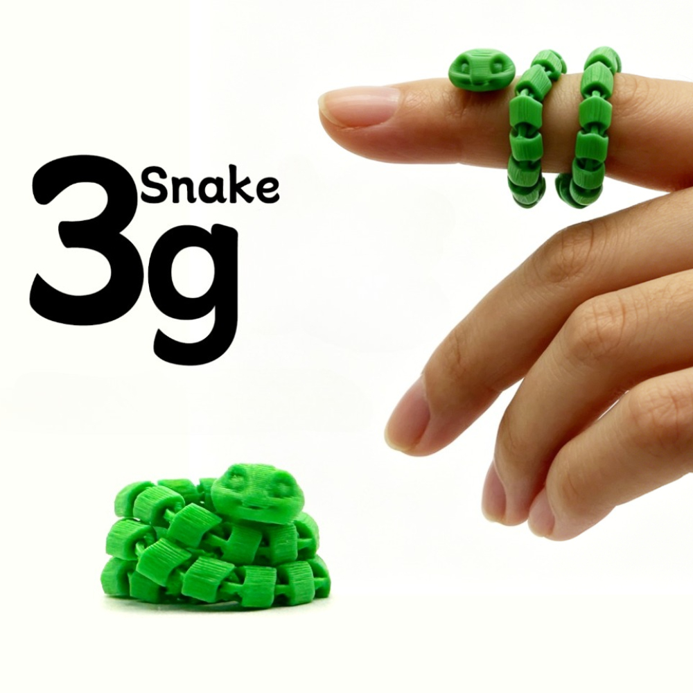 3D Printing Food - Mini Serpent Articulé Imprimé en 3D,