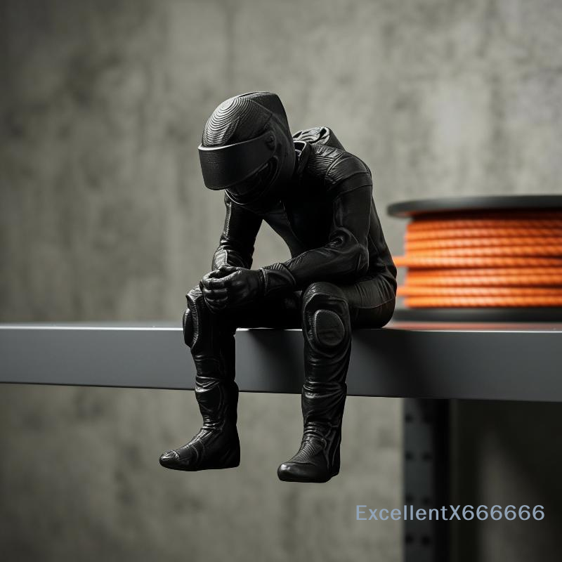 3D Printing Office Setup - Figurine créative imprimée en 3D style