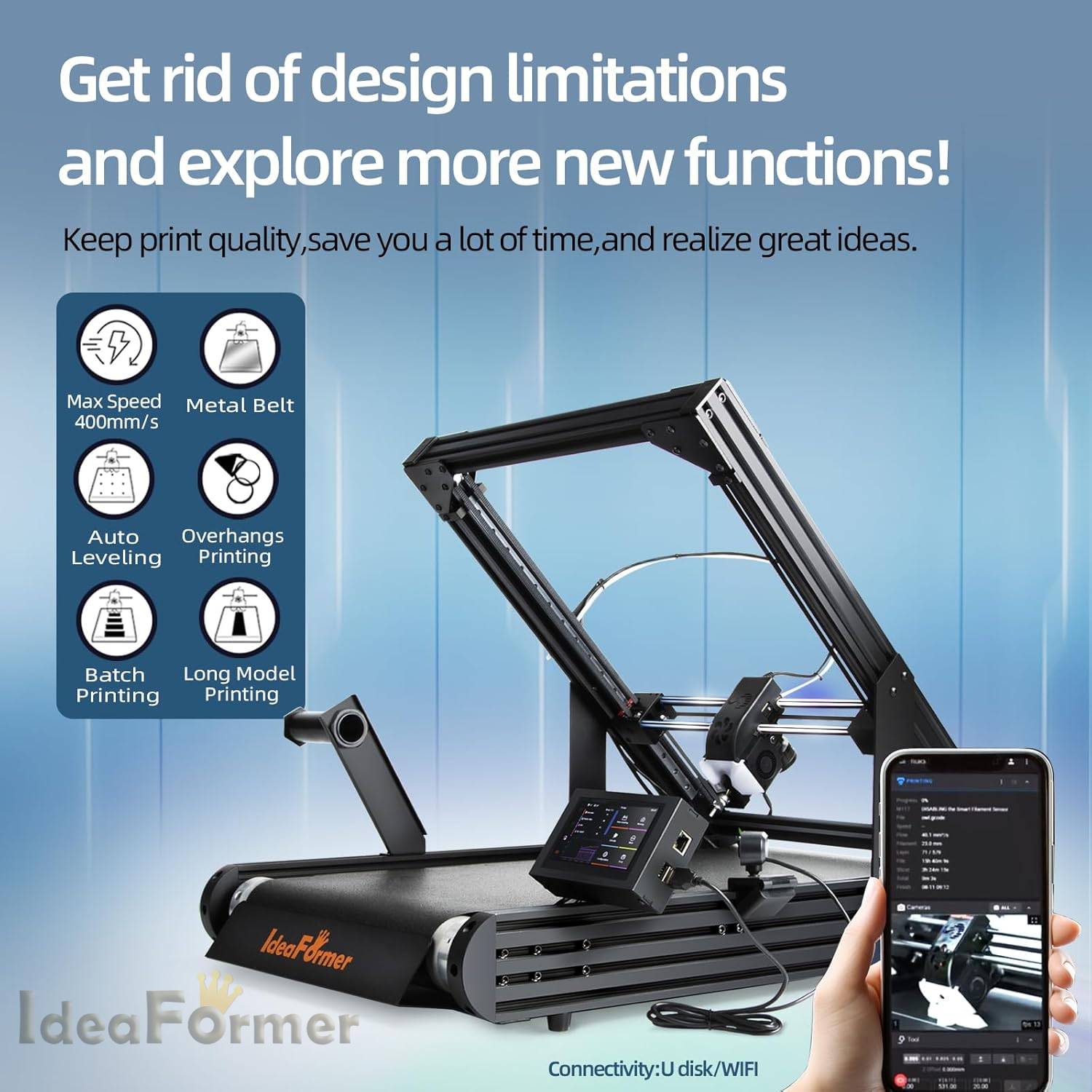 IdeaFormer – imprimante 3D à b - 3D Printing Z Axis avis et prix