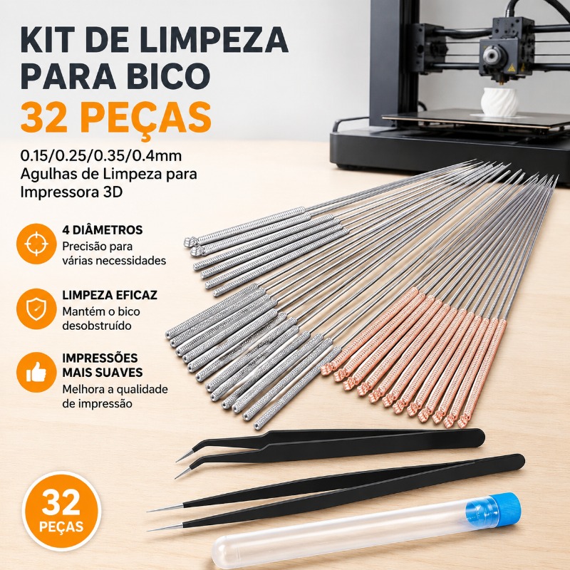 Kit de 32 aiguilles de nettoya - 3D Printer Extruder avis et prix