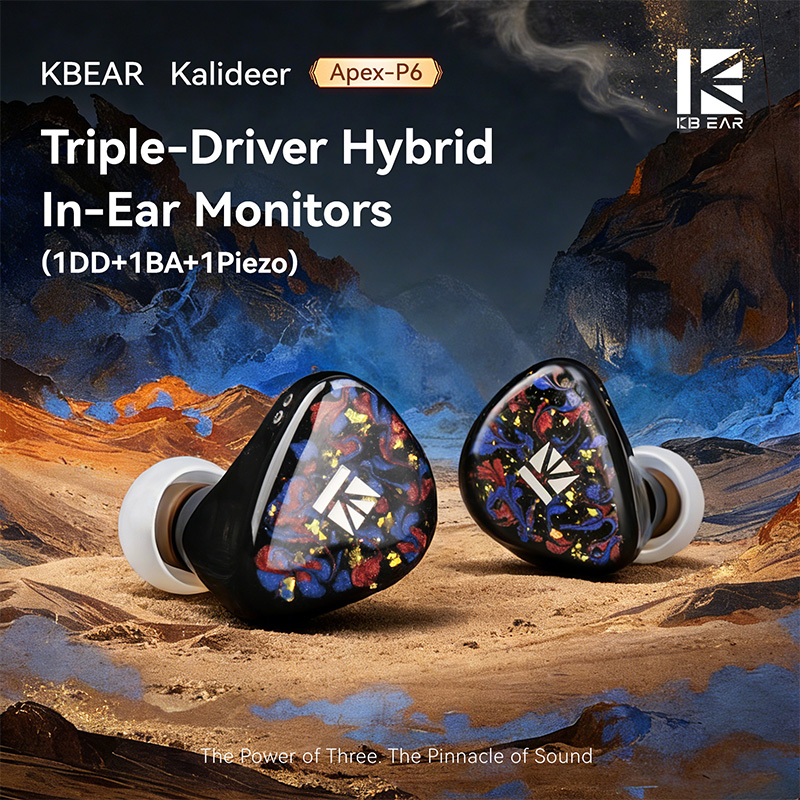 KBEAR Kalideer Apex-P6 1DD+1BA - 3D Printing Office Setup avis et prix