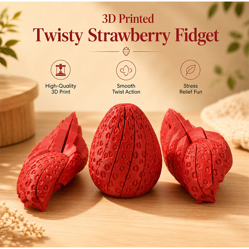 Œuf en forme de fraise torsadé - 3D Printing Food avis et prix